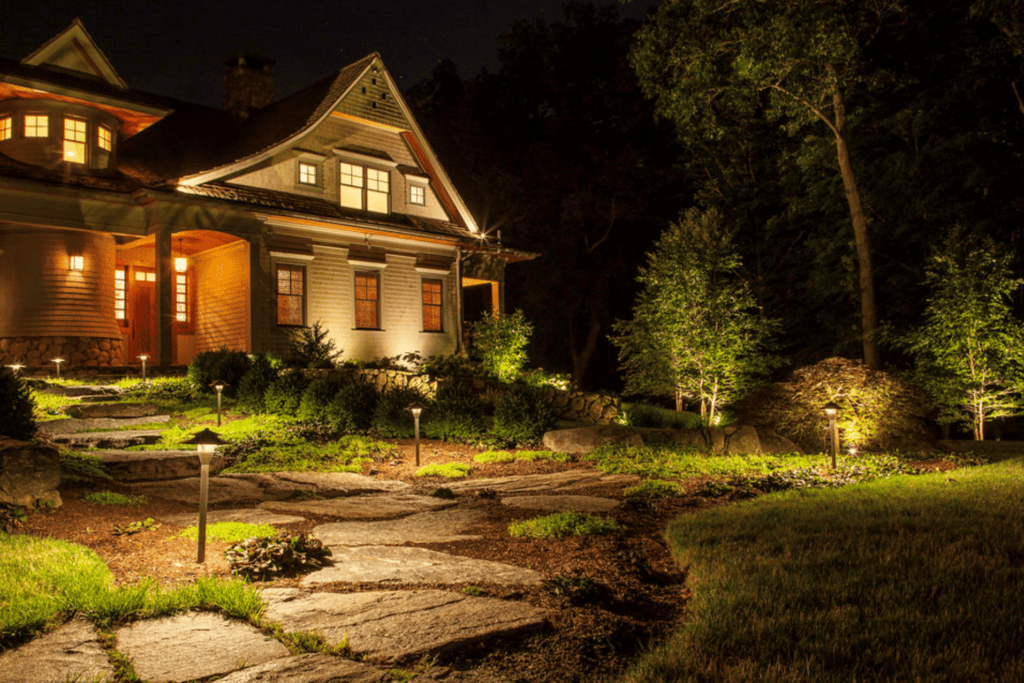 Outdoor Lighting during night hours in Franklin