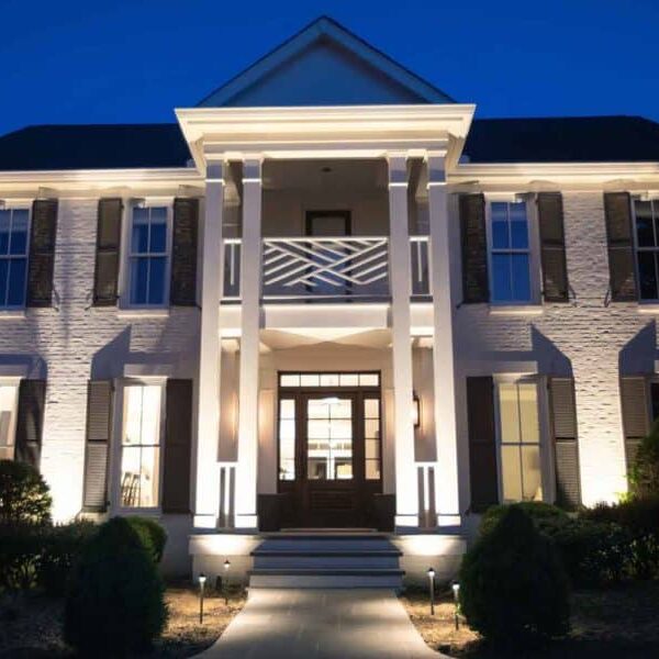 Luxury home with outdoor lighting solutions in Franklin